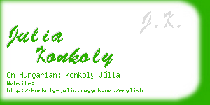 julia konkoly business card
